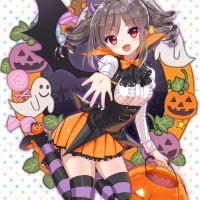 #Dessin fille #Fête #Halloween par Lunaticjoker http://www.tvhland.com/boutique/doujinshi-lunatic-joker/materiel-97.html