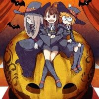 #Dessin illustration Little Witch Academia sorcière citrouille Haloween