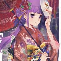 #Dessin aikatsu hikami sumire kimono ombrelle tetsujin momoko