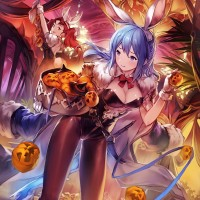 #Dessin #Halloween Bahamut bunny Thérèse cygames