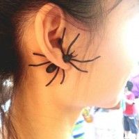 Boucle d'oreille bijou araignée #Halloween