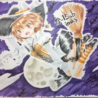 #DessinSurShikishi #Halloween http://www.tvhland.com/boutique/shikishi-board.html