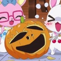 Les jewelpets taillent une citrouille #Halloween