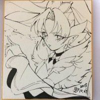 #DessinSurShikishi par goro1982 http://www.tvhland.com/boutique/shikishi-board.html