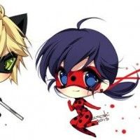 #Dessin chibi sd #MiraculousLadyBug #Chat noir par Zereshi