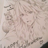 #Dessin encré à la plume #Halloween par s_yuki329 http://www.tvhland.com/boutique/plume-encre-manga-ink-comic.html