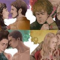 Les couples de #GameOfThrones par l'artiste HarryYong