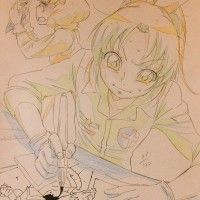 Dessiner un #Manga #Croquis sketch par goro1982 Pretty Cure crayons de couleur