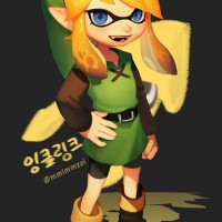 #Dessin #Illustration #Fanart #Splatoon #Cosplay #Link #Zelda par l'artiste mmimmzel #JeuVidéo