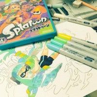 #Dessin #Coloriage #Feutres #Copic ciao #Splatoon par umezakura #Colorisation