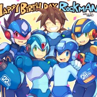 #Dessin anniversaire Rockman par pnpnonk04