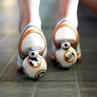 Des chaussures DIY #Bb8 #StarWarsLeRéveilDeLaForce qui tournent