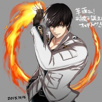 #Dessin anniversaire Kyo Kusanagi par isroishin King Of Fighter