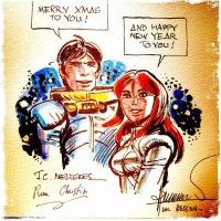 Dessin Laureline et #Valerian par Pierre Christin Jean-Claude Mezières #LucBesson