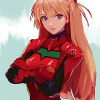 #Dessin #Fanart Asuka #Evangelion par takssmask #Manga