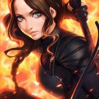 #Dessin #Fanart Katniss Everdeen #HungerGames par Kuvshinov Ilya #JenniferLawrence