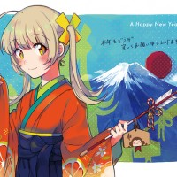 #Dessin #NouvelAn fille #Kimono par fujino114 #Manga #Vêtement