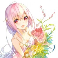 #Dessin fille fleurs par fuumiisc #Manga