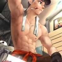 #Fanart Tadashi Hamada musclé #LesNouveauxHéros #BigHero6 par black monkey mazjojo #Dessin