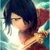 Affiche US de #KuboEtL’epeeMagique. Kubo est doublé par Art Parkinson de Games Of Thrones. Fait par les #StudiosLaika #Animation