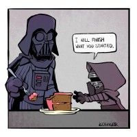 #Dessin #Humour #StarWarsLeRéveilDeLaForce #DarkVador #KyloRen par Brian Kesinger