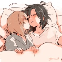 Un bisou au lit #Dessin de pito_sh #Manga