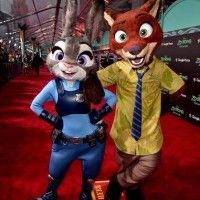 #JudyHopps et #NickWilde à la première US de #Zootopie