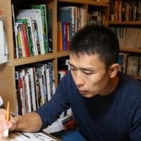 #DaisukeIgarashi le #Mangaka de #LesEnfantsDeLaMer en train d'encrer avec un #Porteplume #Encrage