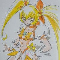 dessin de magical girl par GAKUJIRA avec un crayon 4B
