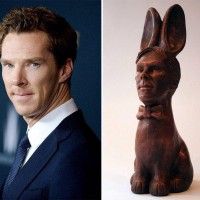 Chocolat #BenedictCumberbatch en lapin de #Pâques à croquer