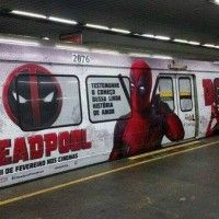 #Deadpool un super héros qui sait se faire remarquer dans le métro