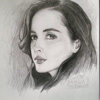 #Dessin #Portrait jessica jones Krysten Ritter par clomaticart