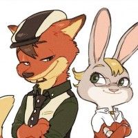 #Zootopie x Tiger et Bunny dessin de fsz_curo #NickWilde #JudyHopps