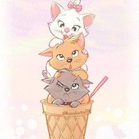 journée de la glace Aristochats #Dessin de kurokuma824 #Animaux