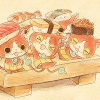 #Sushi @YokaiWatchFR #Dessin de Sakiko Amana