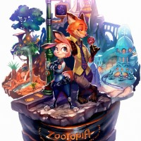 #Zootopie #Dessin de rataGENKI #JudyHopps #NickWilde