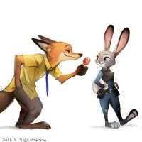 #Zootopie #Dessin de ursk420 #JudyHopps #NickWilde