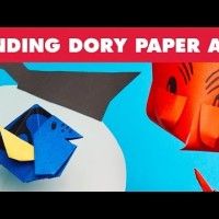 #LeMondeDeDory Un petit tuto qui montre comment fabriquer Dory et Hank en #Papier. #Tutoriel @disneyfr