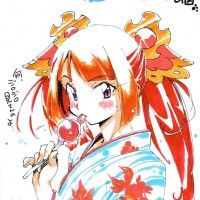 fille #Kimono #Dessin de araizumirui #Manga