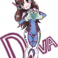 #Overwatch D.Va #Fanart #Dessin de makoXmako