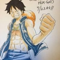 film #OnePiece Gold Luffy dessin 佐藤雅将