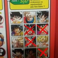 Réponse question 1: 4 Voici en image les persos qui ne sont pas goku. On a recu qu'une bonne réponse.
Réponse question 2: Quand il étai... [lire la suite]