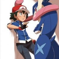 kabe don #Pokemon x et y Greninja Amphinobi #Dessin ちひ #JeuVidéo