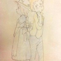 #TomSawyer et Becky #Dessin au #CrayonDeCouleur par #KenichiShimizu