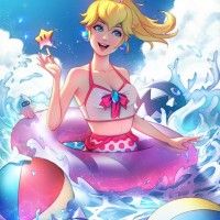 #PrincessePeach #Fanart #Dessin Lisa Buijteweg et Jonathan Hamilton #JeuVidéo