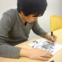 #Bayonetta #Dessin sur #Shikishi Yusuke Hashimoto #JeuVidéo