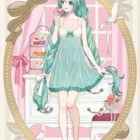 #HatsuneMiku #Vocaloid #Lingerie #Dessin 森倉円 #Manga