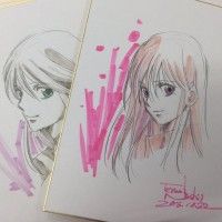 #Dessin sur #Shikishi #TerumiNishii #CharacterDesigner #Animation #Manga