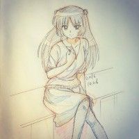 #Dessin #CrayonDeCouleur par fusuke208 #Manga