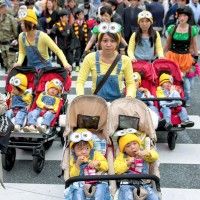 #Halloween Des bébés #Cosplay #LesMinions à Tokyo